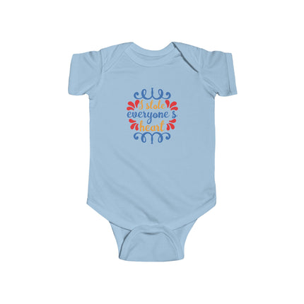 Infant Bodysuit - "I Stole Everyone's Heart" Cute Baby Onesie, Newborn Gift