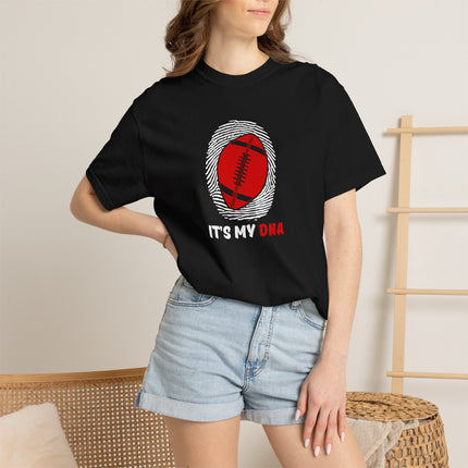 Red Football DNA T-Shirt | Small Graphic Tee, Sports Logo