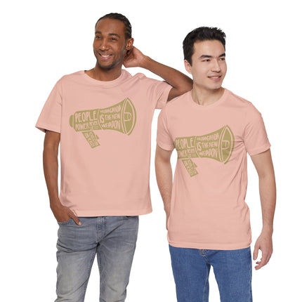 Megaphone Protest Tee — “People Power/Propaganda Is The New Weapon” Graphic T-Shirt