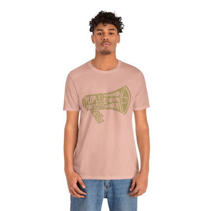 Megaphone Protest Tee — “People Power/Propaganda Is The New Weapon” Graphic T-Shirt