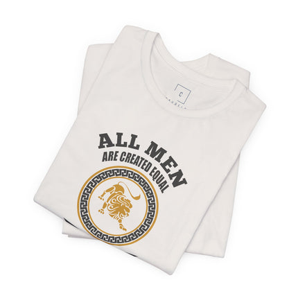 All Men Are Created Equal August T-Shirt | Zodiac Leo Birthday Tee