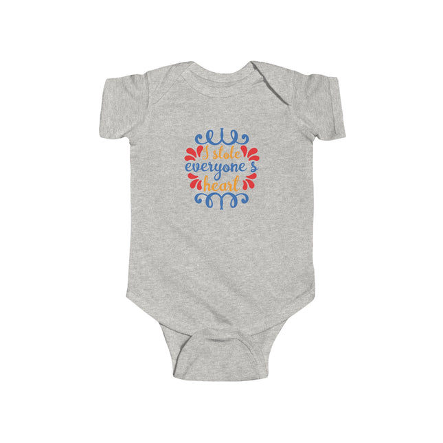 Infant Bodysuit - "I Stole Everyone's Heart" Cute Baby Onesie, Newborn Gift