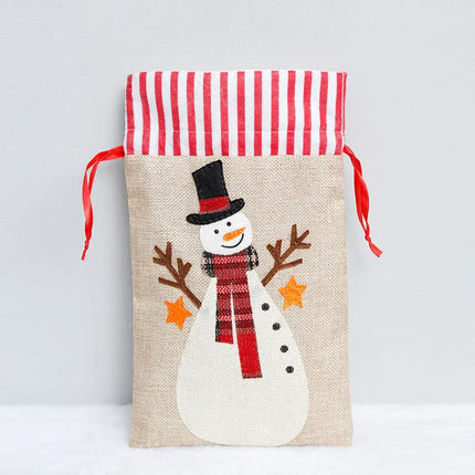 CF-25Three-Dimensional Embroidered Handbags Non-Woven Fabric Children Gift Bags Versatile Storage Bags Christmas Decoration Supplies