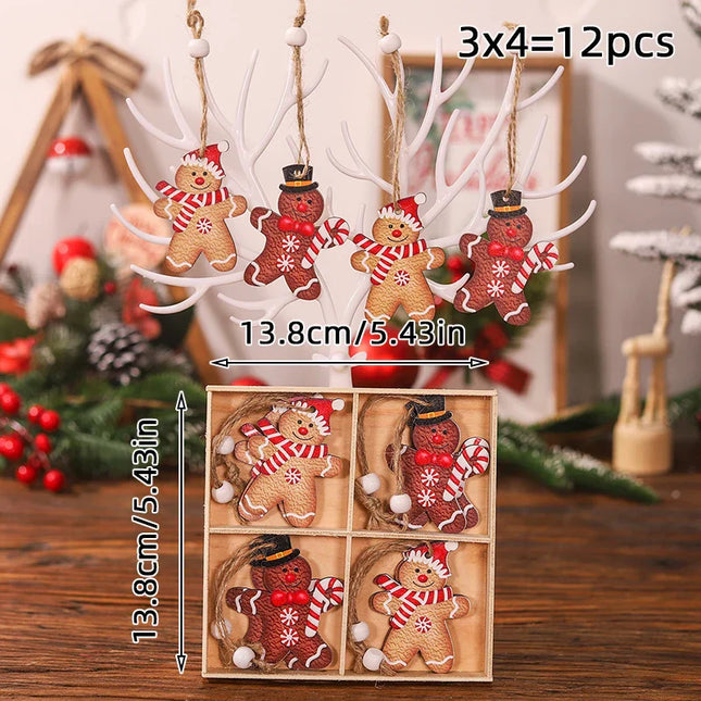Christmas Dwarf Wooden Pendant